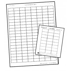 Lucky Line 1957 Cabinet Tag Labels 1/2" x 1" (12 pack)