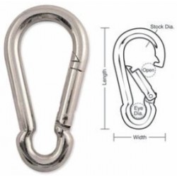 A537 A538 A539 A540 Tough Links Interlocking Carabiner Snaps