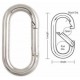 A510C Tough Links Oval Interlocking Carabiner Snaps