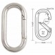 A541 Tough Links Extra Large Oval Interlocking Carabiner Snaps