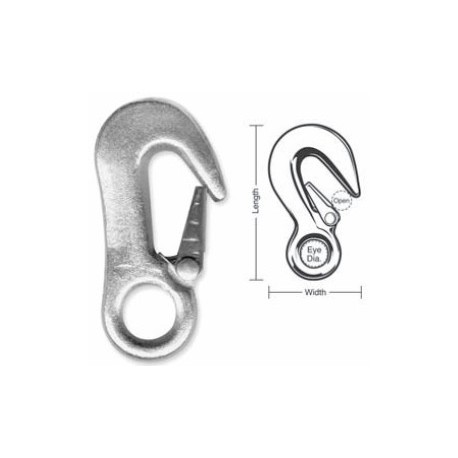 A589 A590 Tough Links Forged Spring Hooks, Fixed Eye