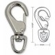 A631 A632 Tough Links Utility Spring Hooks, Swivel Eye