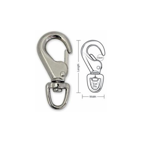 A631 A632 Tough Links Utility Spring Hooks, Swivel Eye