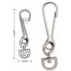 A665 Tough Links Light Duty Snap Hooks, D-Swivel