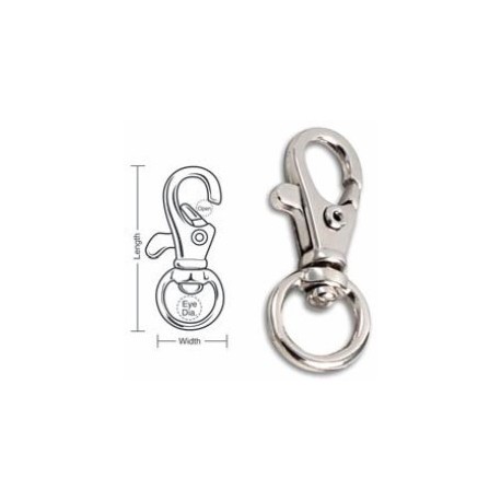 00443 Tough Links Small Trigger Snap, Swivel Eye