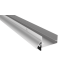 Pemko 223 U-Shaped Door Shoe w/ Rain Drip & Nylon Brush Insert, Mill Finish Aluminum