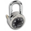 Zephyr 1925 Combination Padlock w/ Control Key Override, Black Finish