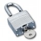 Zephyr 18051 Steel Laminated Padlock, 2 Keys/Lock, Keyed Different
