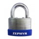 Zephyr 18064 Steel Laminated Combination Padlock w/ Plastic Bump Guard