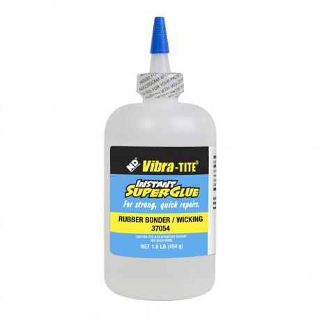 Vibra-Tite 37054 Cyanoacrylate Rubber Bonder - Wicking 1 lb