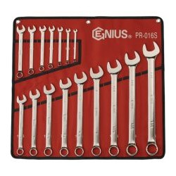 Genius Tools PR-016S 16PC SAE Combination Wrench Set