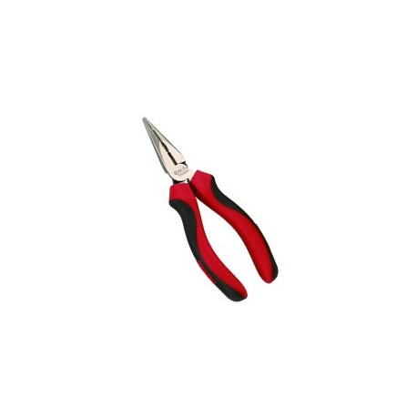 Genius Tools 550804S Chain Nose Pliers with Cutter 8"L