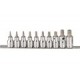 Genius Tools BS-410TA BS-410T 10PC 1/2" Dr. Tamperproof Star Bit Socket Set