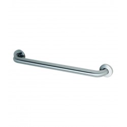 Bobrick B-6806 Series 1 1/2" (32mm) Diameter 18" Straight / Peened Concealed Mounting Grab Bar with Snap Flange