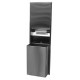 Bobrick B-3947 ClassicsSeries Recessed Convertible Paper Towel Dispenser/ 18Gallon (68.0 L) Waste Receptacle