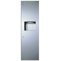 Bobrick B-39003 TrimLineSeries Recessed Paper Towel Dispenser & Waste Receptacle, 12-Gallon Waste