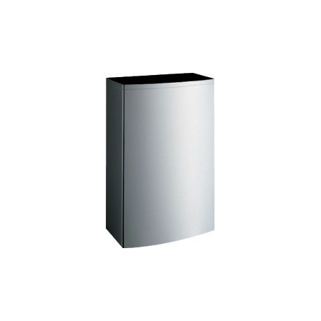 Bobrick B-277 ConturaSeries Surface-Mounted Waste Receptacle w/ LinerMate,12.75-Gallon,Finish-Satin