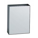 Bobrick B-279 ClassicSeries Surface-Mounted Waste Receptacle, 6.4-Gallon, Finish-Satin