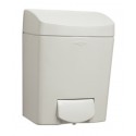 Bobrick B-5050 MatrixSeries Surface-Mounted Manual Liquid Soap Dispenser, Capacity-50 Fl Oz.,Grey Plastic