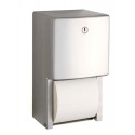 Bobrick B-4288 ConturaSeries Surface-Mounted Toilet Tissue Dispenser,Two Rolls, Finish-Satin