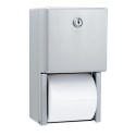 Bobrick B-2888 ClassicSeries Surface-Mounted Toilet Tissue Dispenser,Two Rolls,Finish-Satin