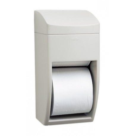 Bobrick B-5288 MatrixSeries Surface-Mounted Toilet Tissue Dispenser,Two Rolls,Grey ABS Plastic