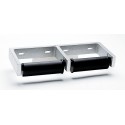 Bobrick B-2740 ClassicSeries Surface-Mounted Toilet Tissue Dispenser, Cast Aluminum, Two Rolls