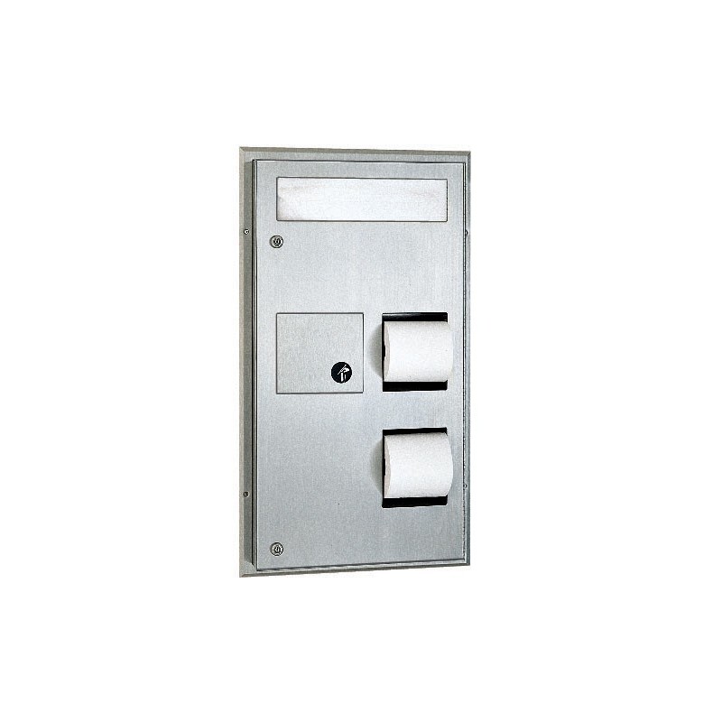 Bobrick B357 ClassicSeries PartitionMounted SeatCover Dispenser