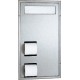 Bobrick B-3471 3471 ClassicSeries Partition Mounted Seat-Cover Dispenser and Toilet Tissue Dispenser