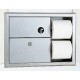 Bobrick B-3094 ClassicSeries Recessed Sanitary Napkin Disposal & Toilet Tissue Dispenser,0.75-Gallon,Finish-Satin