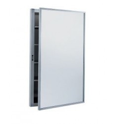 Bobrick B-299 Surface-Mounted Medicine Cabinet with Stainless Steel Shelves