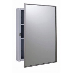 Bobrick B-297 Surface-Mounted Medicine Cabinet with Two Shelves