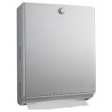 Bobrick B-2620 ClassicSeries Surface-Mounted Paper Towel Dispenser,Knob Latch,525 Multifold Towels,Finish-Satin