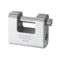 Abus 92/65 Solid Brass with Steel Jacket Monoblock Padlock