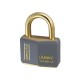 Abus T84MB T84MB/30-B-KAx3-BLK Black Gold Solid Brass Padlock