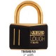 T84MB/50 Abus  KA Black Gold Solid Brass Padlock