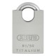 Abus 90TI/50 Titalium Aluminum & Titanium Shrouded Heavy Duty Padlock (89540)