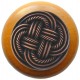 Notting Hill NHW-739 Classic Weave Wood Knob 1-1/2 diameter