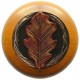 Notting Hill NHW-744 Oak Leaf Wood Knob 1-1/2 diameter