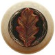Notting Hill NHW-744W-AP NHW-744 Oak Leaf Wood Knob 1-1/2 diameter