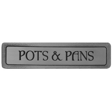 Notting Hill NHP-304 Engraved POTS & PANS (Horizontal) Pull 4 x 7/8