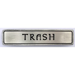 Notting Hill NHP-311 Engraved TRASH (Horizontal) Pull 4 x 7/8