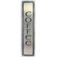 Notting Hill NHP-341 Engraved COFFEE (Vertical) Pull 4 x 7/8
