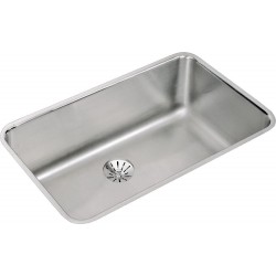 Elkay ELUH281610PDBG Gourmet (Lustertone) Stainless Steel Single Bowl Undermount Sink Kit
