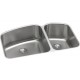 Elkay ELUH31229RPD Harmony (Lustertone) Stainless Steel Double Bowl Undermount Sink Kit