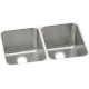 Elkay ELUH3220 Gourmet (Lustertone) Stainless Steel Double Bowl Undermount Sink