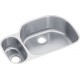 Elkay ELUH322110L Harmony (Lustertone) Stainless Steel Double Bowl Undermount Sink