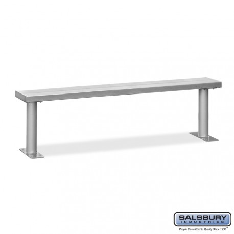 Salsbury 6' Aluminum Locker Bench