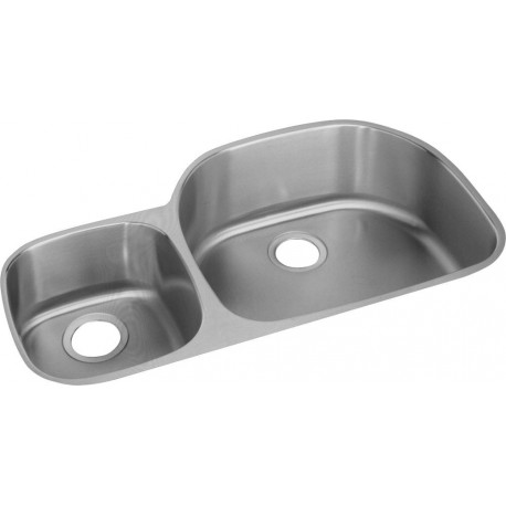 Elkay ELUH3621L Harmony (Lustertone) Stainless Steel Double Bowl Undermount Sink