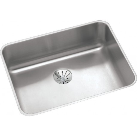 Elkay ELUHAD211555PD Gourmet (Lustertone) Stainless Steel Single Bowl Undermount Sink Kit